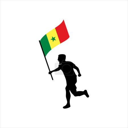 Téléchargez les illustrations : Sénégal Élément Independence Day Illustration Design Vector - en licence libre de droit