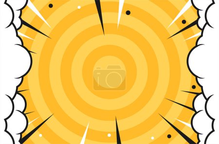 Comic Style Background Vector Design