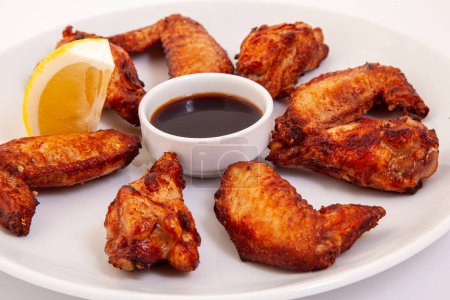 Photo for Chicken Wings with Red Sauce - Royalty Free Image