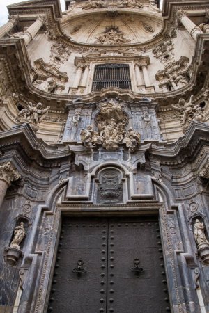 Photo for Detail of Cathedral Church of Saint Mary in Murcia, major city in south-eastern Spain - Royalty Free Image