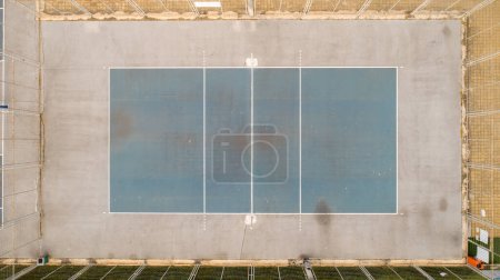 Foto de Vista de arriba hacia abajo de la cancha de voleibol - Imagen libre de derechos
