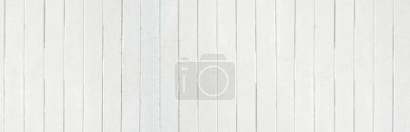 Photo for Light wooden texture. Long white wood planks texture background.Wood background and banner. Floor background. Rustic grunge wooden texture. Flat lay mockup design. - Royalty Free Image