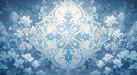 Téléchargez les photos : Résumé Fond d'hiver avec motif congelé. Modèle de conception de Noël peut être utilisé pour la brochure, bannières ou site Web. - en image libre de droit