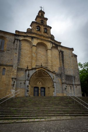Photo for Saint Mary Catholic Church in Gernika-Lumo, Basque Country, Spain - Royalty Free Image