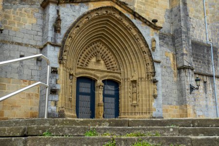 Photo for Saint Mary Catholic Church in Gernika-Lumo, Basque Country, Spain - Royalty Free Image