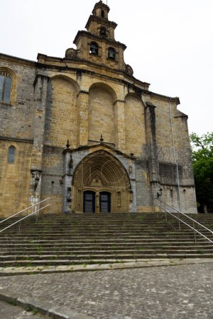 Photo for Saint Mary Catholic Church in Gernika-Lumo, Basque Country, Spain. - Royalty Free Image
