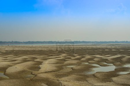 Sandbanks on the banks of the Padma River Ganges, Bangladesh