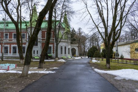 El palacio Kozel-Poklevskikh en el pueblo de Krasny Bereg, Bielorrusia