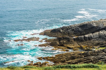 Téléchargez les photos : Côte rocheuse de l'océan Atlantique, Pays basque, Espagne - en image libre de droit