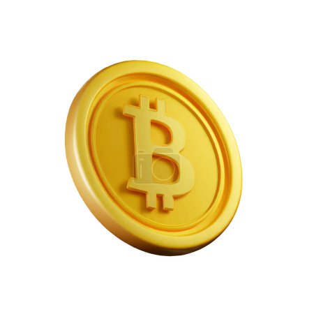 Foto de Bitcoin oro moneda ilustración diseño - Imagen libre de derechos