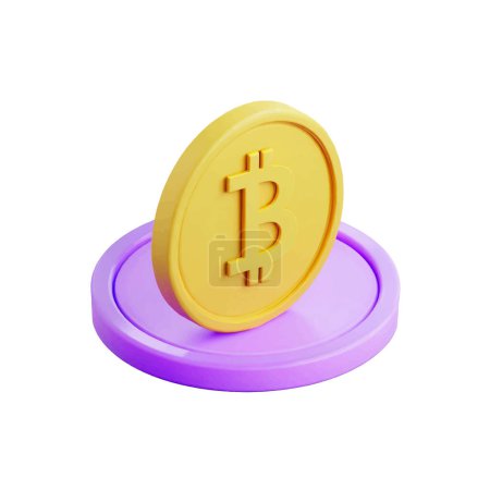Foto de Bitcoin oro moneda ilustración diseño - Imagen libre de derechos