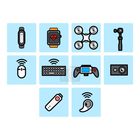 Sammlung von Technologie-Icon-Vektor