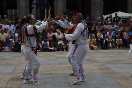 Folk dancers in Basque Country