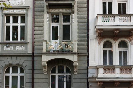 Architecture in the city of Prague, Czech Republic