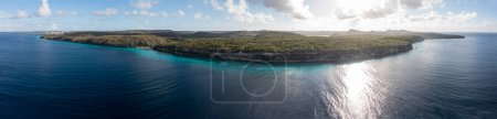 Foto de Paisaje marino aéreo del Mar Caribe, Curazao - Imagen libre de derechos