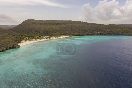 Foto de Vista aérea sobre la zona Playa Hundu - Curazao, Caribe, Antillas Holandesas - Imagen libre de derechos