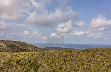 Foto de Vista panorámica de las montañas de una isla en el Caribe - Imagen libre de derechos