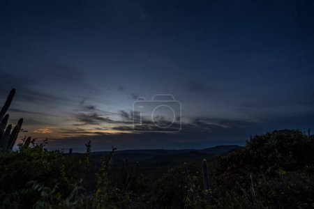 Photo for Scenic view of sunset sky on an island in the Caribbean - Royalty Free Image