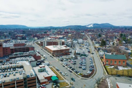 Photo for An aerial scene of Pittsfield, Massachusetts, United States - Royalty Free Image