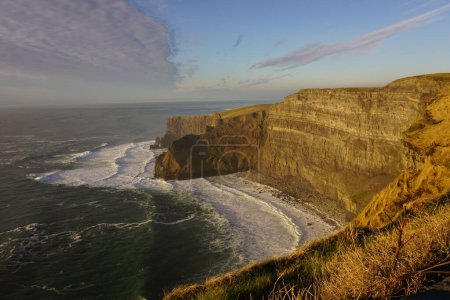 Photo for Cliffs of Moher in Ireland, beautiful iconic rocky coast landcape - Royalty Free Image