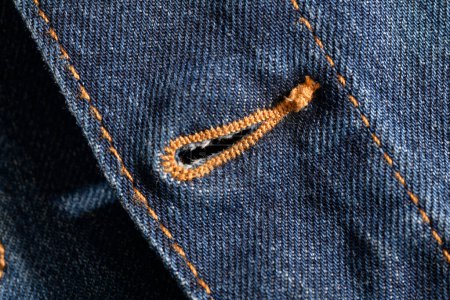 Photo for Close up of Denim Jacket Collar - Royalty Free Image