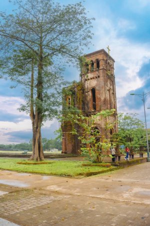 Photo for An ancient church at La Vang Holy Sanctuary, It is the site of the Minor Basilica of Our Lady of La Vang, Quang Tri, Vietnam. Travel concept - Royalty Free Image