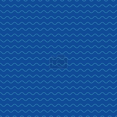 Seamless wave pattern and background vector illustration
