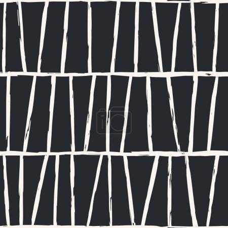 Ilustración de Estética Contemporáneo imprimible patrón sin costuras con abstracto Mínimo elegante línea cepillo trazo formas y línea en colores desnudos. - Imagen libre de derechos