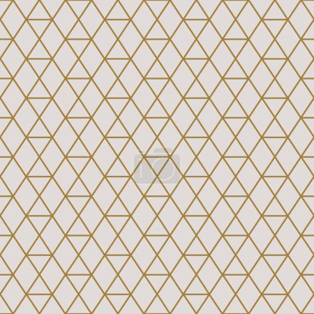 Illustration for Vintage Art Deco Seamless Pattern. Line art geometric gold shapes. Modern ornaments vector illustration. Gatsby retro elegant background for fabric, wallpaper or wrapping - Royalty Free Image