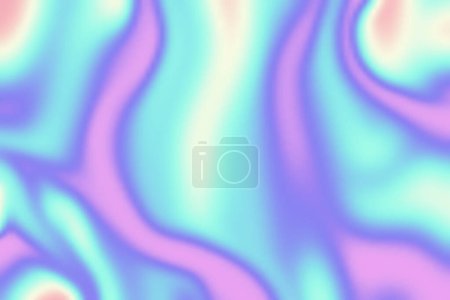 Ilustración de Y2k Holográfico Estético abstracto gradiente pastel arco iris unicornio fondo con neón translúcido patrón borroso. Plantillas de historias de redes sociales para marketing digital. - Imagen libre de derechos