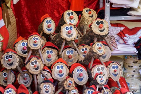 Photo for Ti de Nadal, Christmas log, a Christmas tradition that is especially well established in Catalonia.. - Royalty Free Image