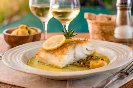 Photo for Gourmet Cod Seafood Delight - Royalty Free Image