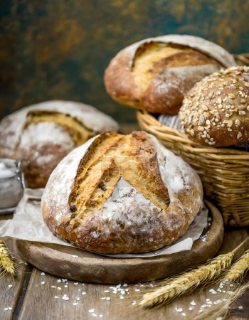 Golden Crust Artisan Bread. Savor the warmth of homemade artisan bread, fresh from the oven.