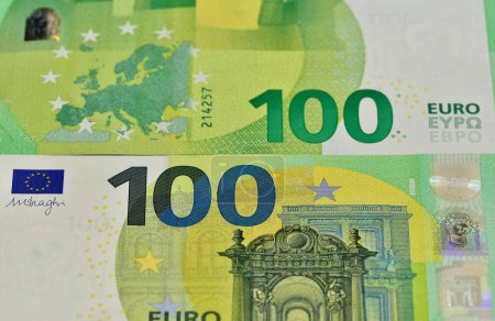 Photo for Images of banknotes of various countries. euro photos. - Royalty Free Image