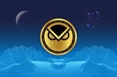 gnosis-gno virtual currency images. 3d illustration