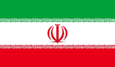 Téléchargez les illustrations : Drapeau vectoriel d'Iran. Emblème national de l'Iran, République islamique. Illustration vectorielle. - en licence libre de droit