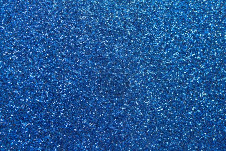 Photo for Royl blue color macro sparkling glitter texture background with vibrant color - Royalty Free Image
