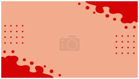 Abstract background with halftone dots in red colors. Vector illustration for your design. Vector illustration for your design. Template for presentation. Cover to web design