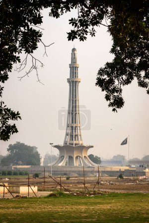 Photo for Minar-e-Pakistan is the national emblem of Pakistan in Lahore Punjab. - Royalty Free Image