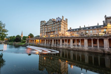Photo for View of River Avon in Bath, England - Royalty Free Image