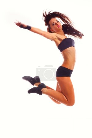 Foto de Elegante y joven bailarina de estilo moderno está posando
 . - Imagen libre de derechos