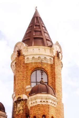 Photo for Gardos or Millennium Tower, Kula Sibinjanin Janka in Zemun, Belgrade in Serbia, close-up - Royalty Free Image