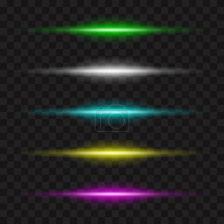 light effect collection on transparent background