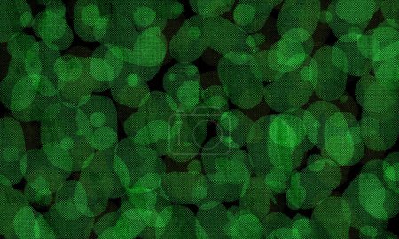 Photo for Black and green circle dot background - Royalty Free Image