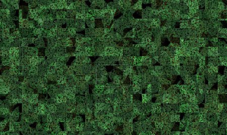 Photo for Black and green circle dot ,mosaic background - Royalty Free Image