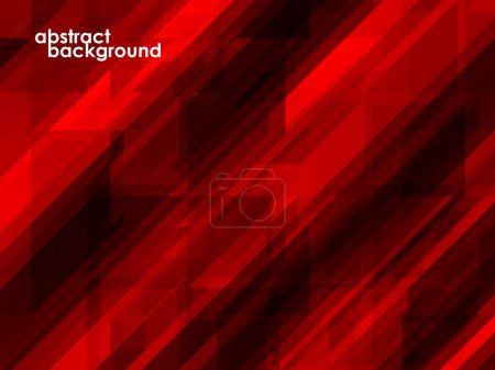 Illustration for Abstract red background of geometric overlap, colorful mosaic. Vector illustration - Royalty Free Image