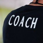 Coach logo on black t-shirt