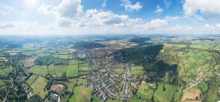 Photo for Beautiful panorama view of Woodmancote, near Cheltenham, UK, daytime - Royalty Free Image