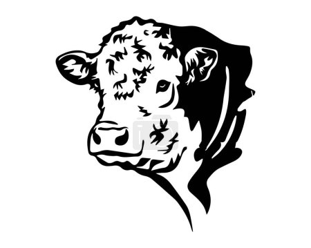 Téléchargez les illustrations : Hereford bétail vache vecteur de téléchargement de fichier - en licence libre de droit