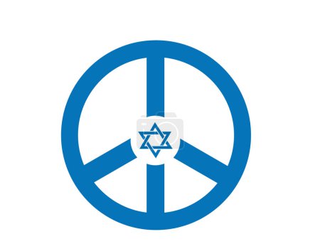 Ilustración de Israel símbolo de la paz - permanecer con Israel. Apoya, reza. Ilustración vectorial - Imagen libre de derechos